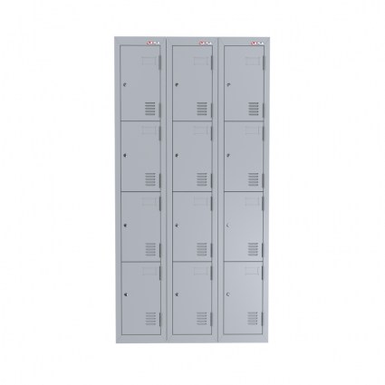 Four Tier Lockers - Grey