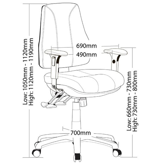 Comfort C with dimension
