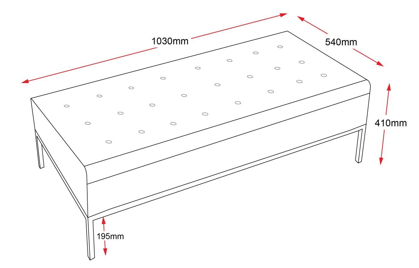 line draw venus ottoman scaled