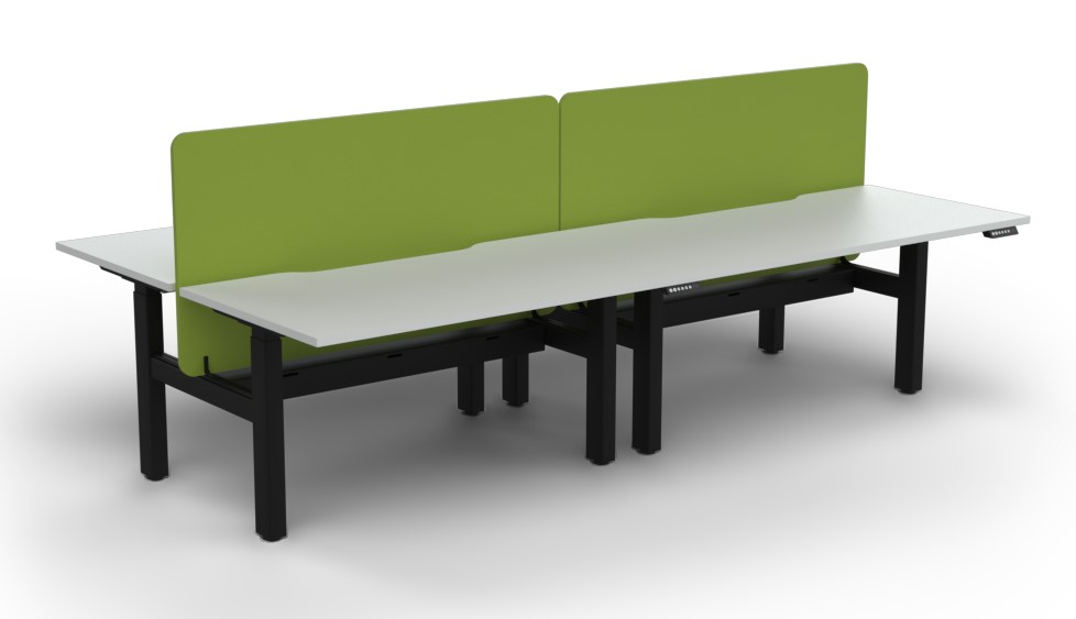 Agile Height Adjustable 4 Person B2B - with Radius 18 Screen