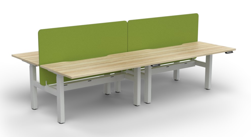 Agile Height Adjustable 4 Person B2B - with Radius 18 Screen