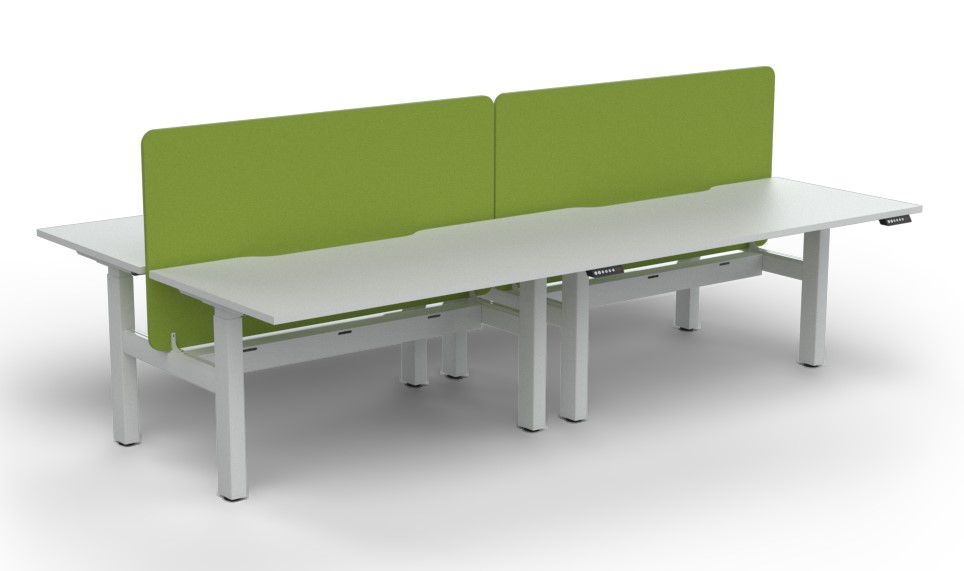 Agile Height Adjustable 4 Person B2B - with Radius 18 Screen