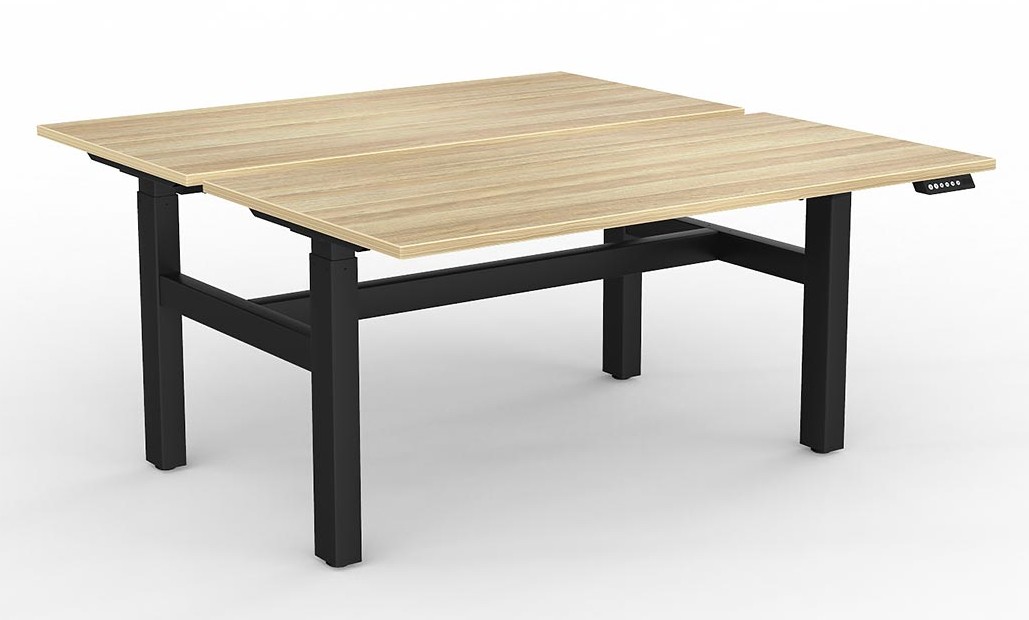 Agile Height Adjustable Two Person Workstation