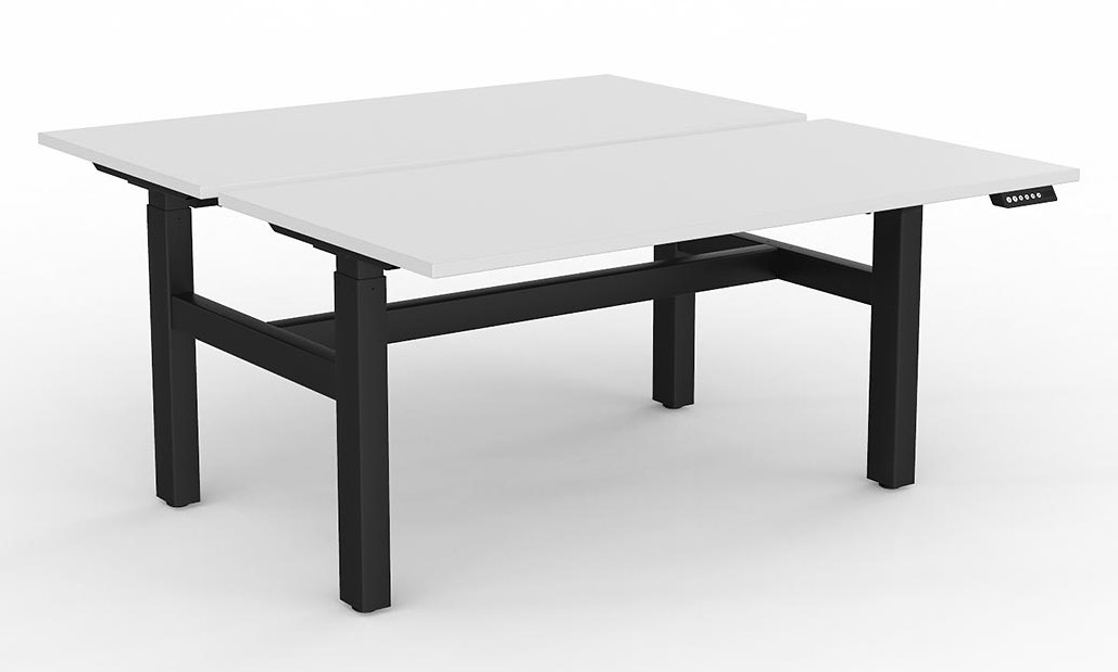Agile Height Adjustable Two Person Workstation