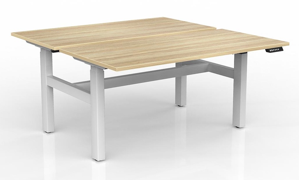 Agile Height Adjustable Two Person Workstation