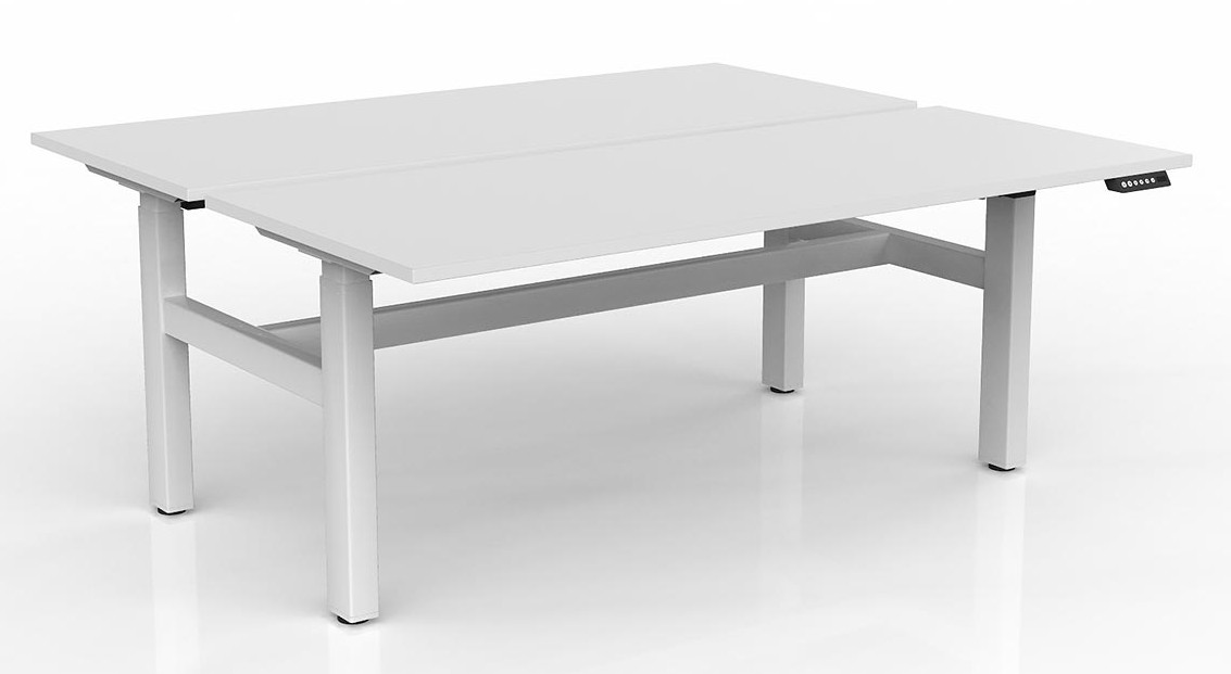 Agile Height Adjustable Two Person Workstation