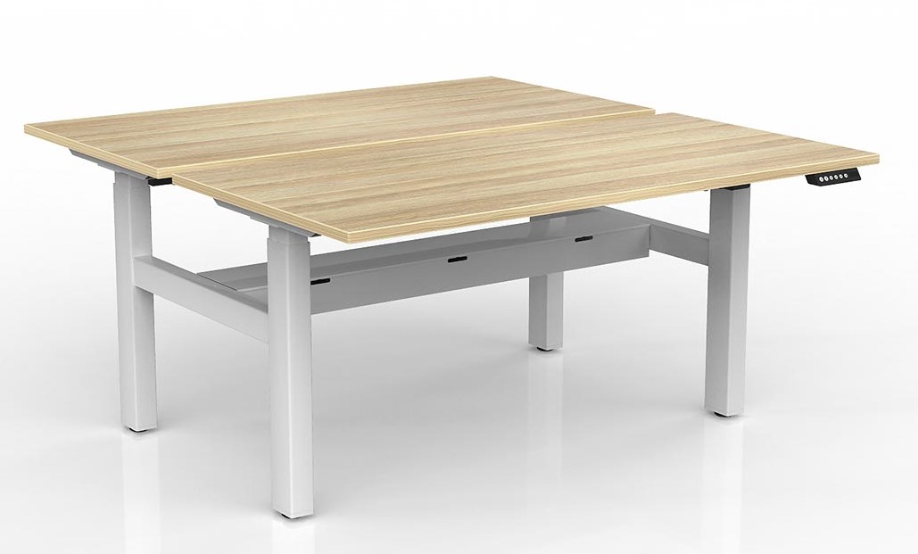 Agile Height Adjustable Two Person Workstation