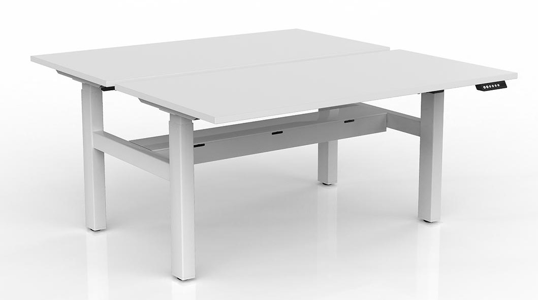 Agile Height Adjustable Two Person Workstation
