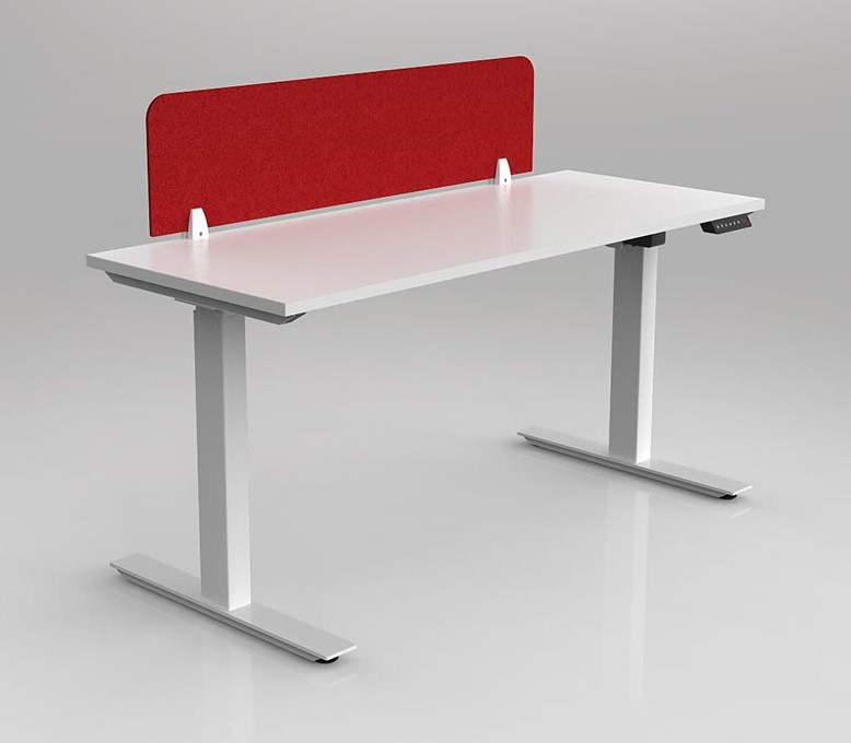 Agile Height Adjustable workstation - with 20mm AcoustiQ Screen