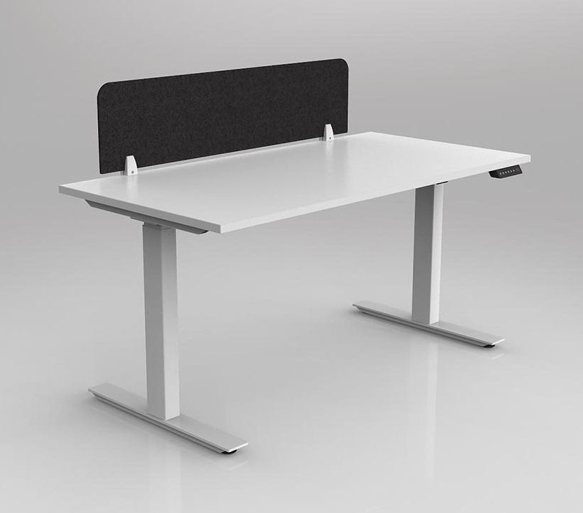 Agile Height Adjustable workstation - with 20mm AcoustiQ Screen