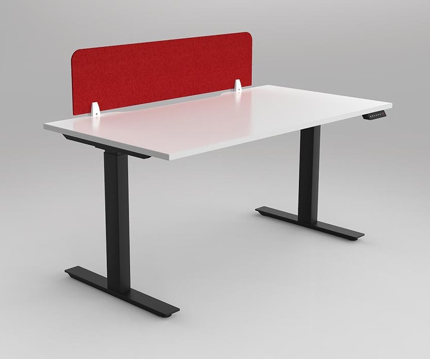 Agile Height Adjustable workstation - with 20mm AcoustiQ Screen