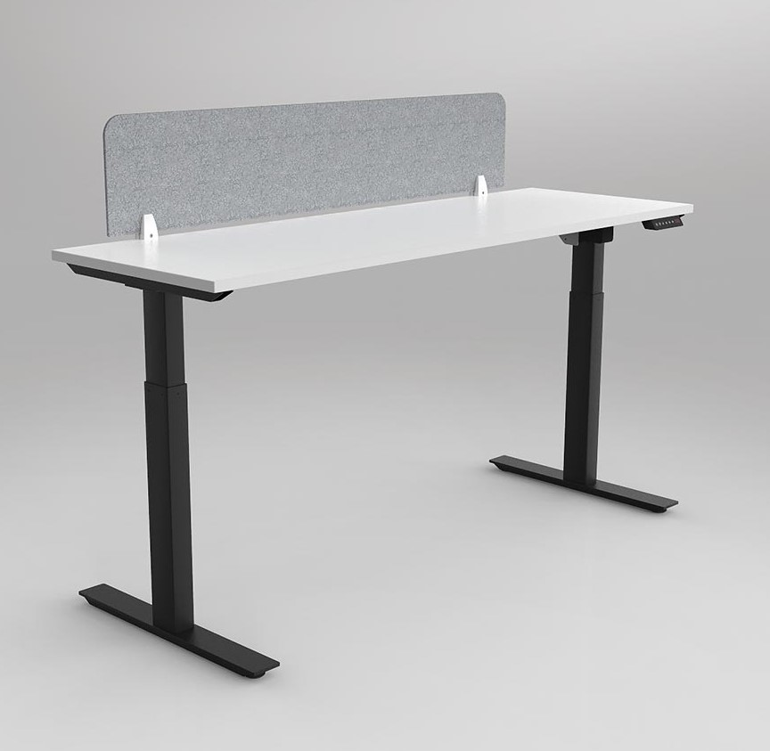 Agile Height Adjustable workstation - with 20mm AcoustiQ Screen