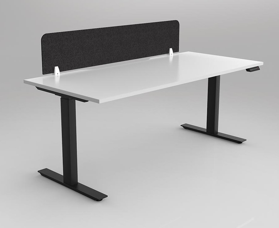Agile Height Adjustable workstation - with 20mm AcoustiQ Screen