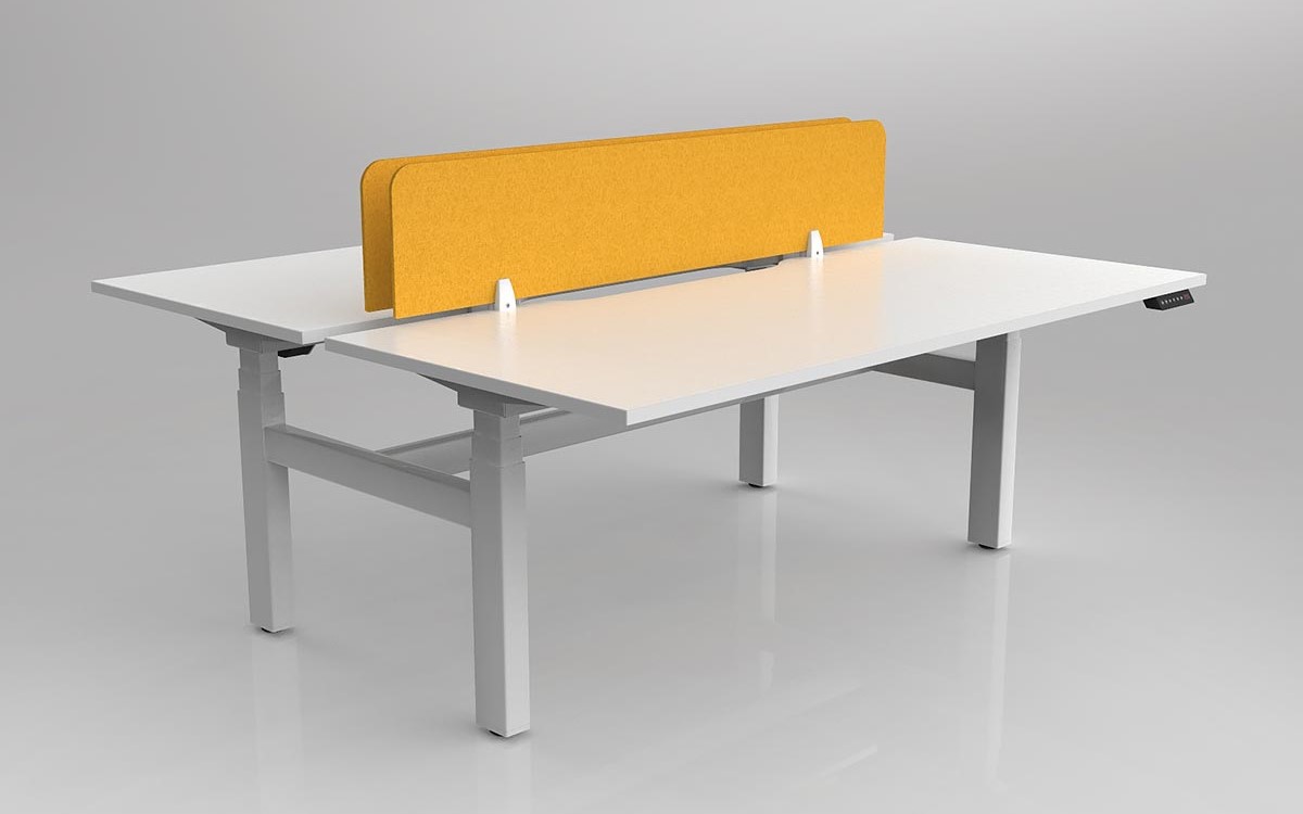 Agile Motion Adj Desk Double Sided with Acoustic Screen