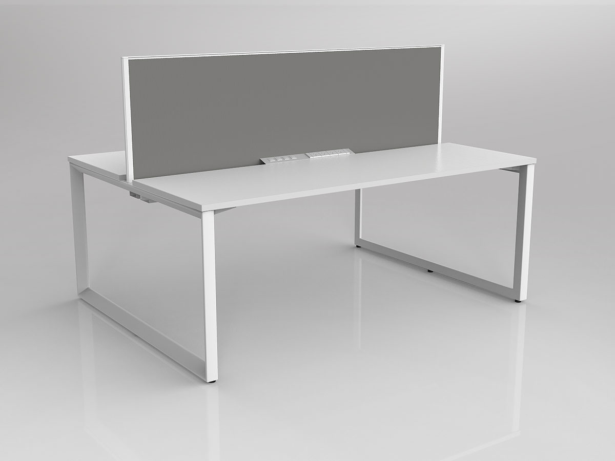 Tri Leg 2 person back to back workstation