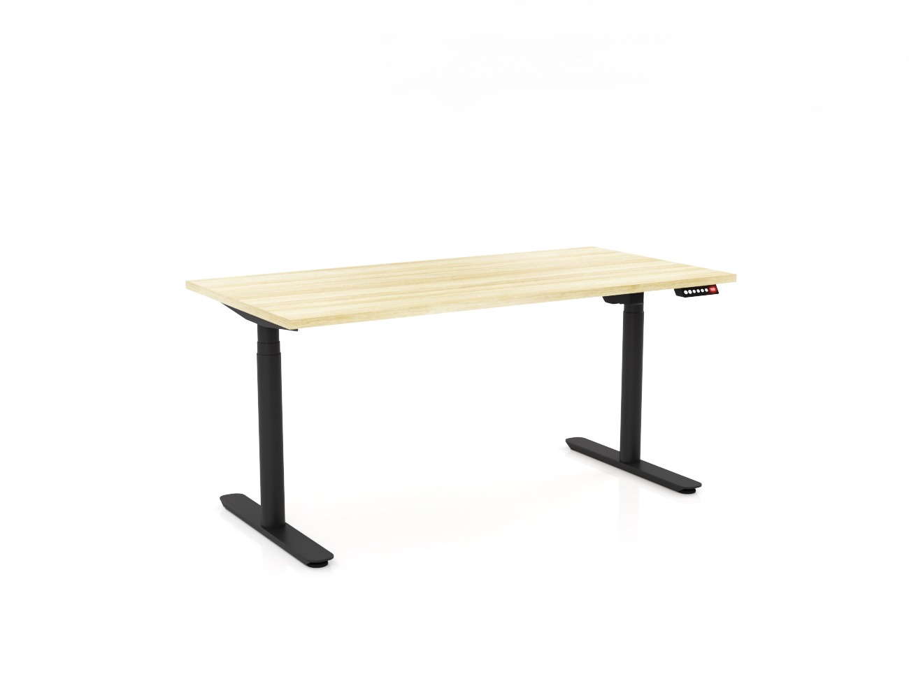 Agile + Electric height adjustable desk - Round Leg
