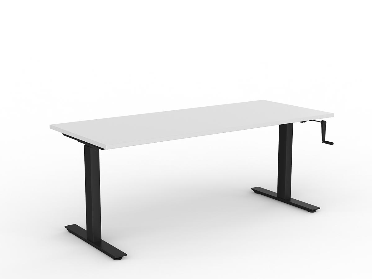 Agile Winder Height Adjustable Straight Desk