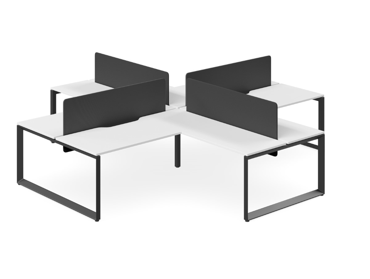 Forum Optic 4 Person Corner Workstations