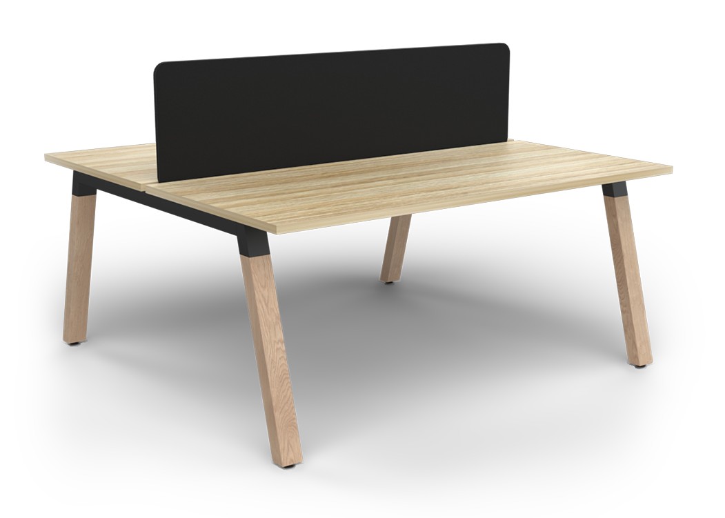 Plantation Two Person B2B workstation - with Acoustiq Divider