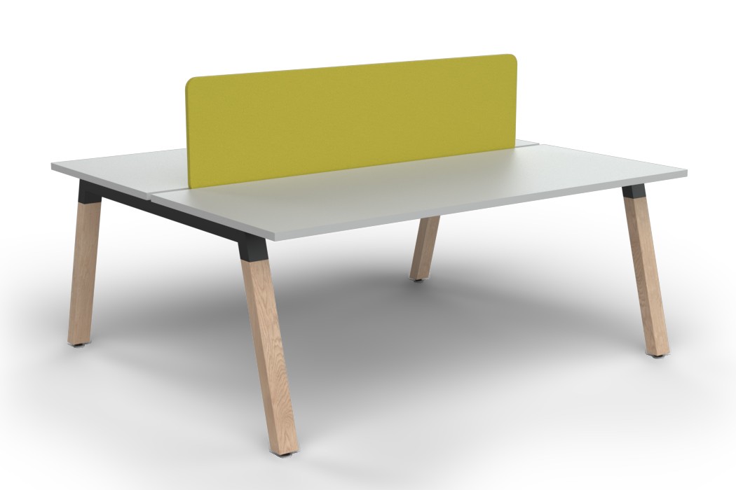 Plantation Two Person B2B workstation - with Acoustiq Divider