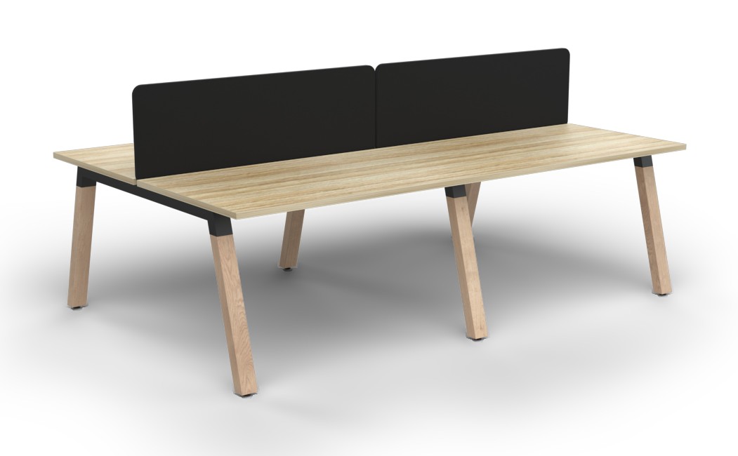 Plantation Four Person B2B workstation - with Acoustiq Divider