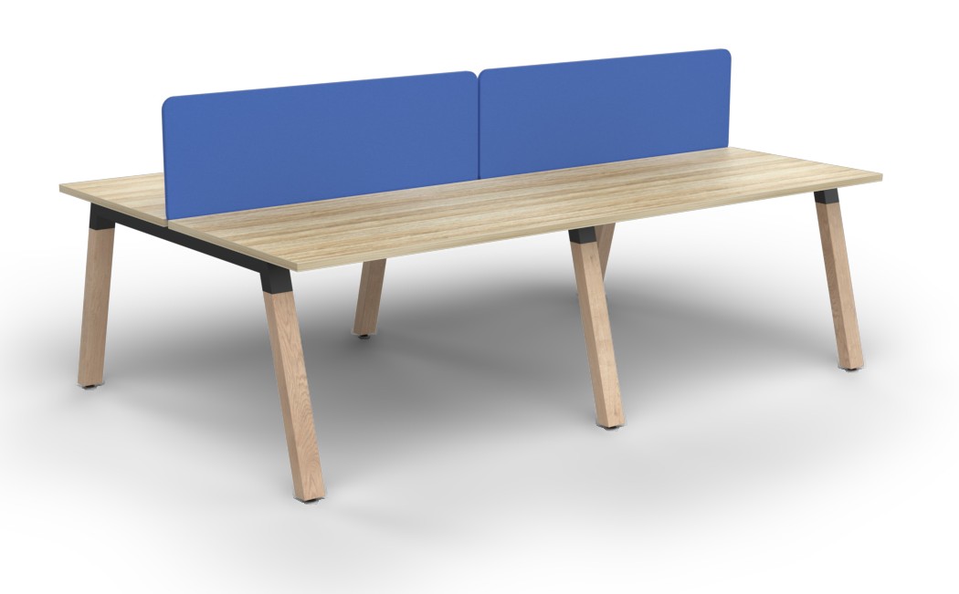 Plantation Four Person B2B workstation - with Acoustiq Divider