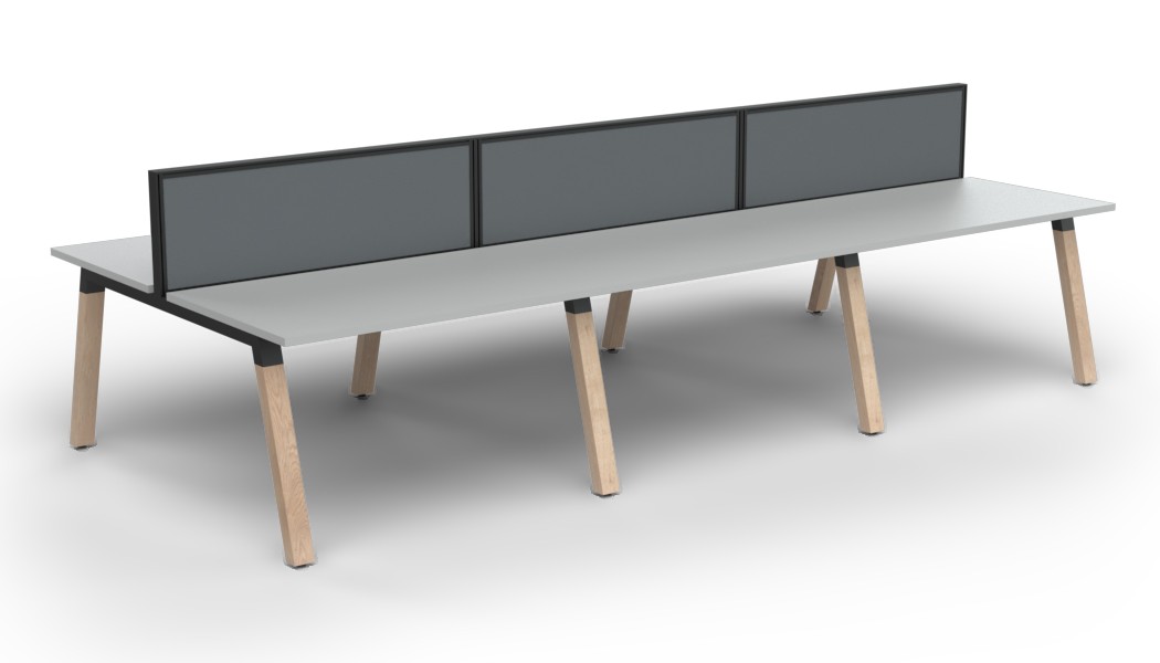 Plantation Six Person B2B workstation - with Studio 50 Screen