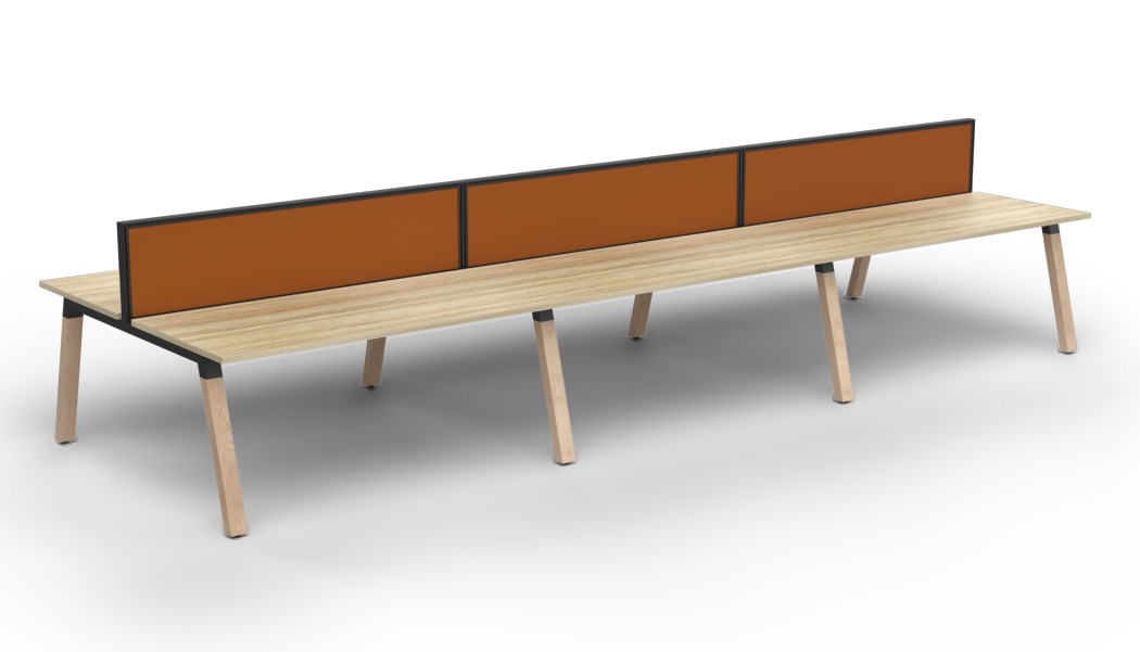 Plantation Six Person B2B workstation - with Studio 50 Screen