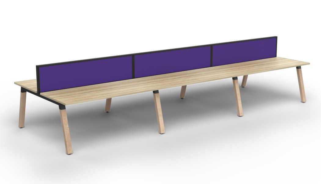 Plantation Six Person B2B workstation - with Studio 50 Screen