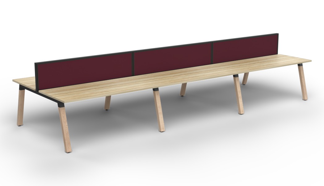 Plantation Six Person B2B workstation - with Studio 50 Screen