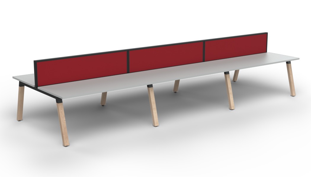 Plantation Six Person B2B workstation - with Studio 50 Screen