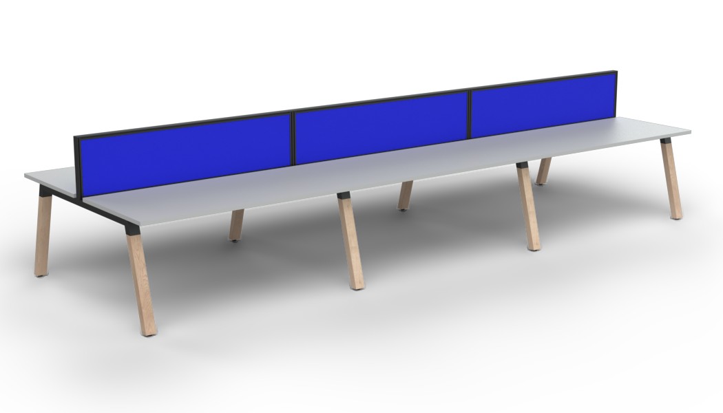 Plantation Six Person B2B workstation - with Studio 50 Screen
