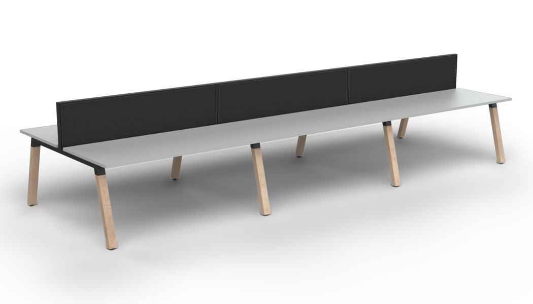 Plantation Six Person B2B workstation - with Studio 50 Screen