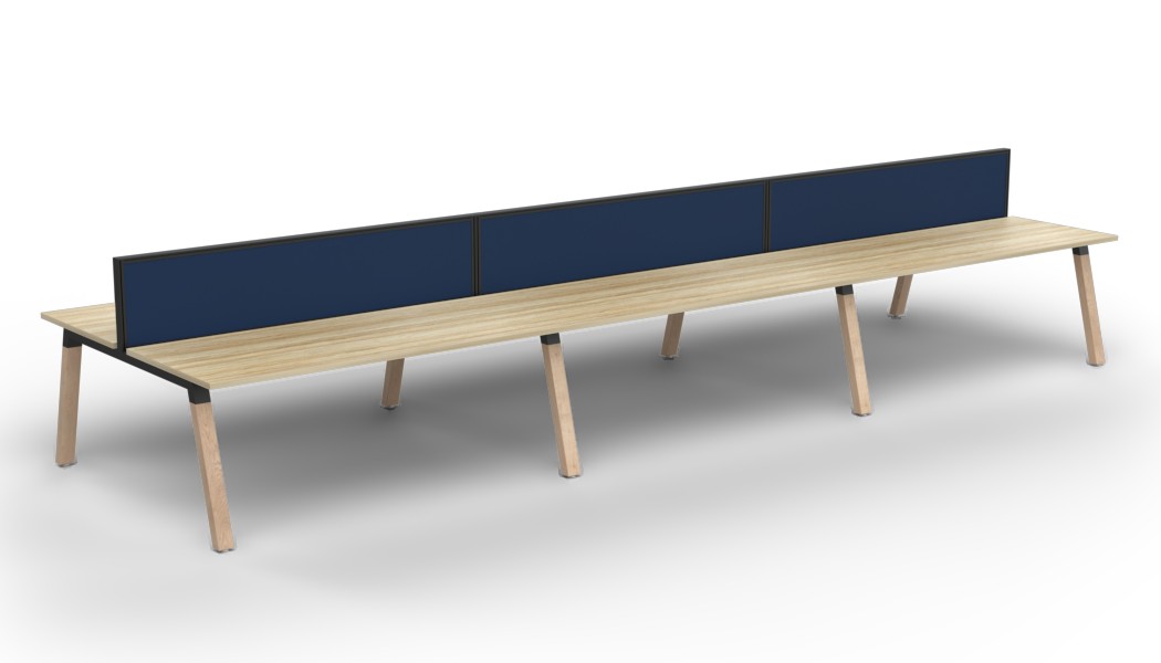 Plantation Six Person B2B workstation - with Studio 50 Screen