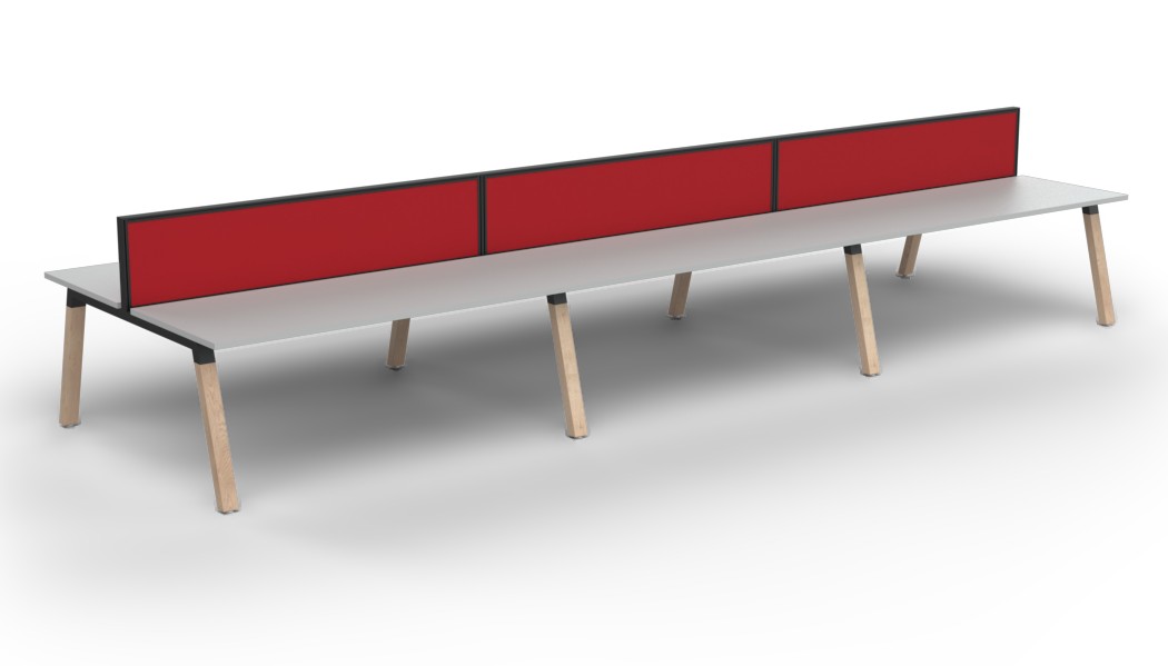 Plantation Six Person B2B workstation - with Studio 50 Screen