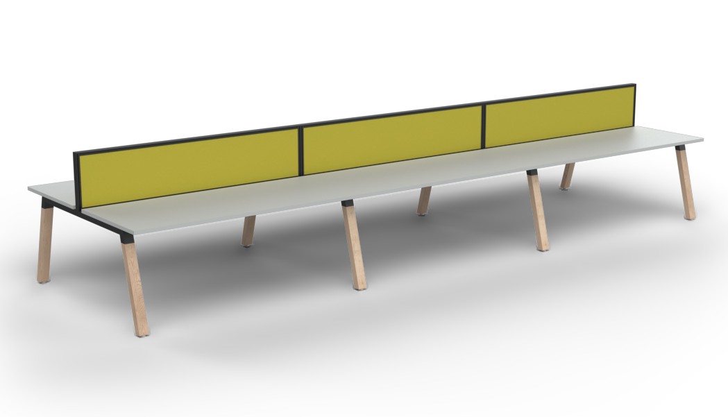 Plantation Six Person B2B workstation - with Studio 50 Screen