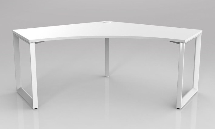 Anvil Corner Desk White White