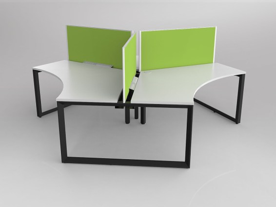 Anvil Corner Desk White White