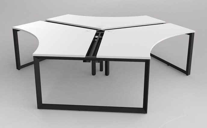 Anvil Corner Desk White White