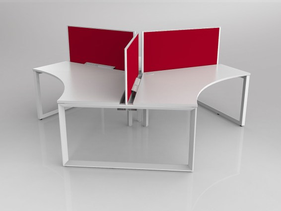 Anvil Corner Desk White White