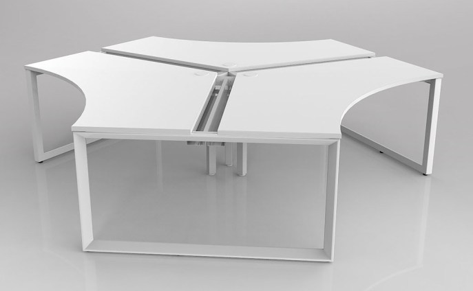 Anvil Corner Desk White White