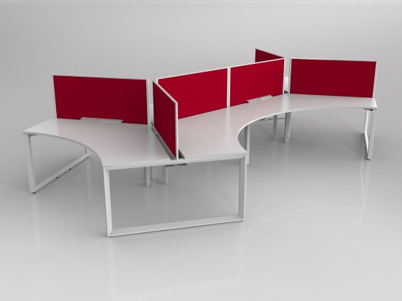 Anvil Corner Desk White White