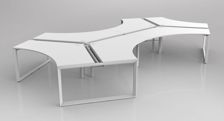 Anvil Corner Desk White White