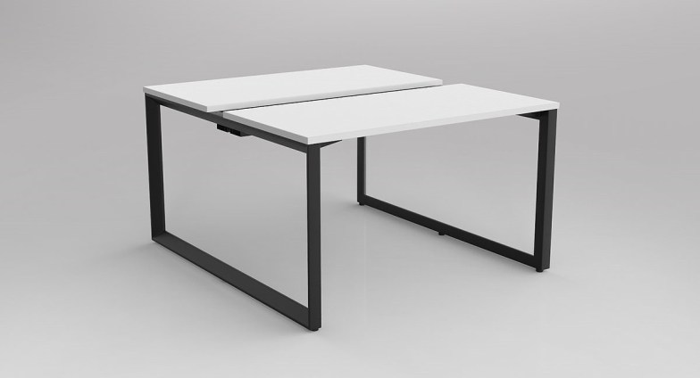 Anvil Straight Desk White White
