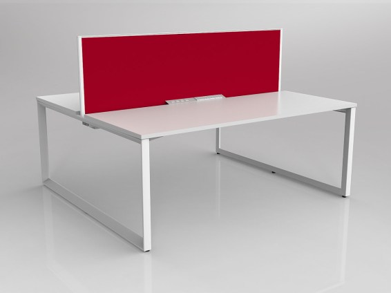 Anvil Straight Desk White White