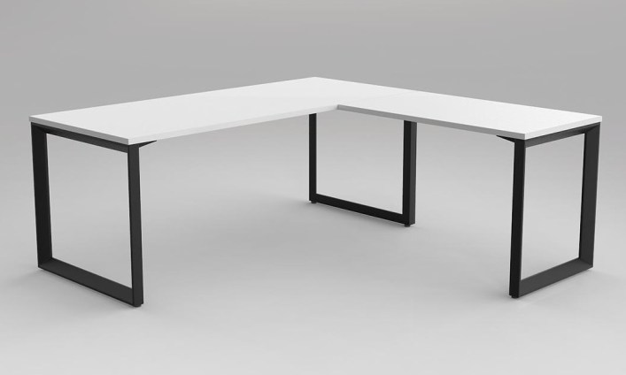 Anvil Straight Desk White White