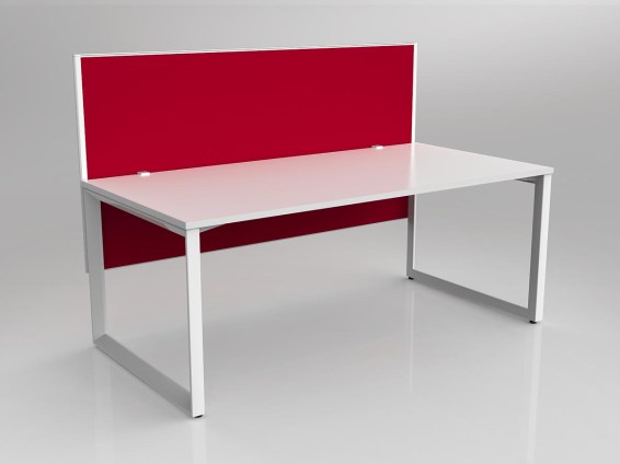 Anvil Straight Desk White White