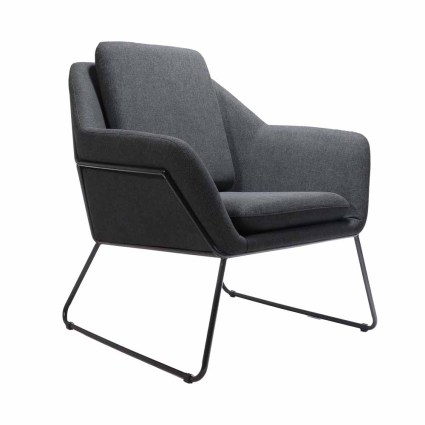 Single Seat Arm Chair -Charcoal