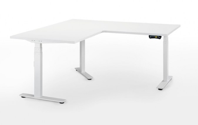 Elevation Electric Height Adjustable Corner Desk