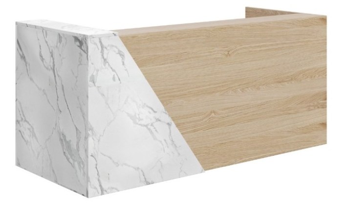 Mies Bevel Reception Desk 